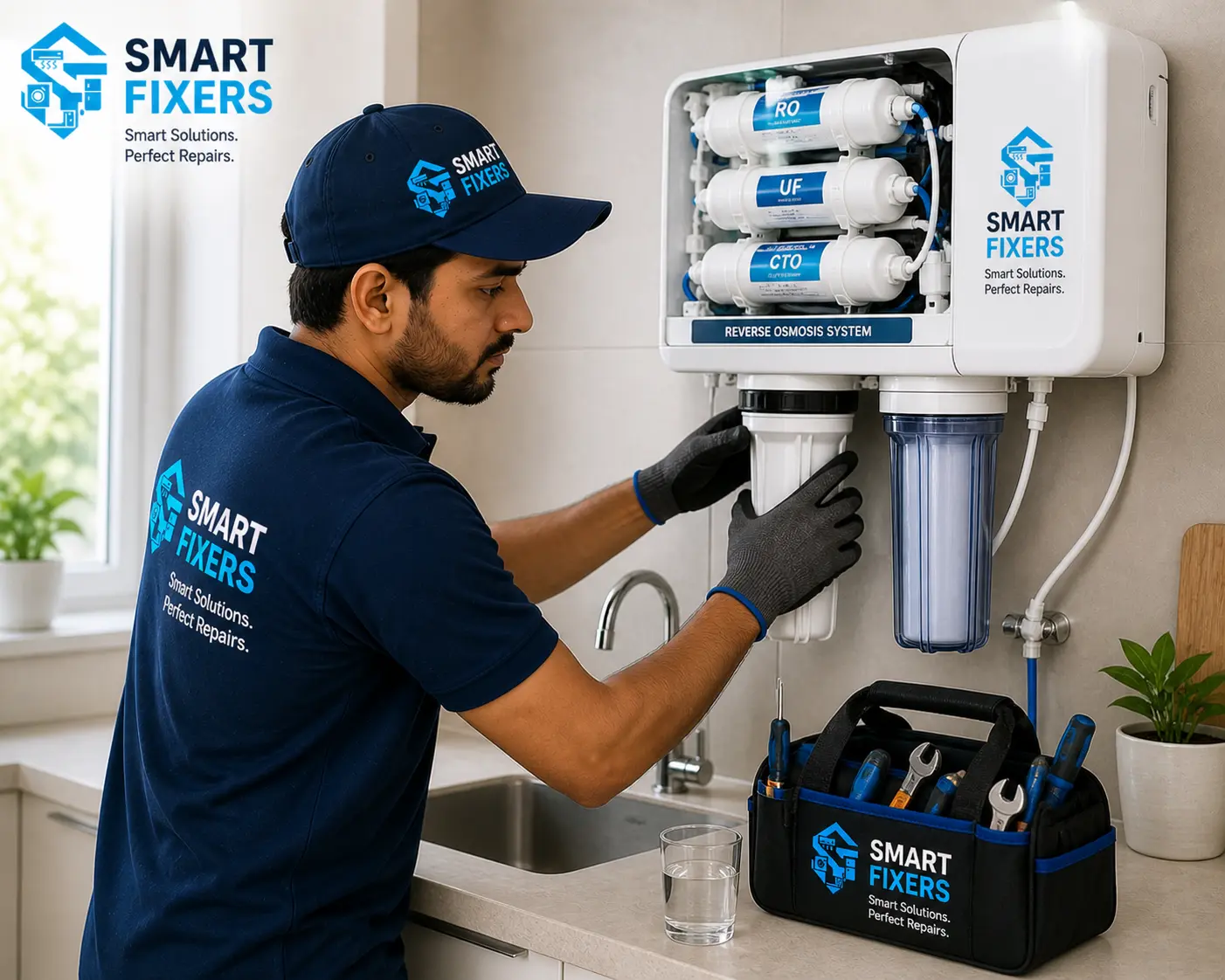 Smart Fixers - Best RO Purifier Service in Adyar RO Purifier Service technician working in Adyar Chennai - Expert RO Purifier Service in Adyar Chennai